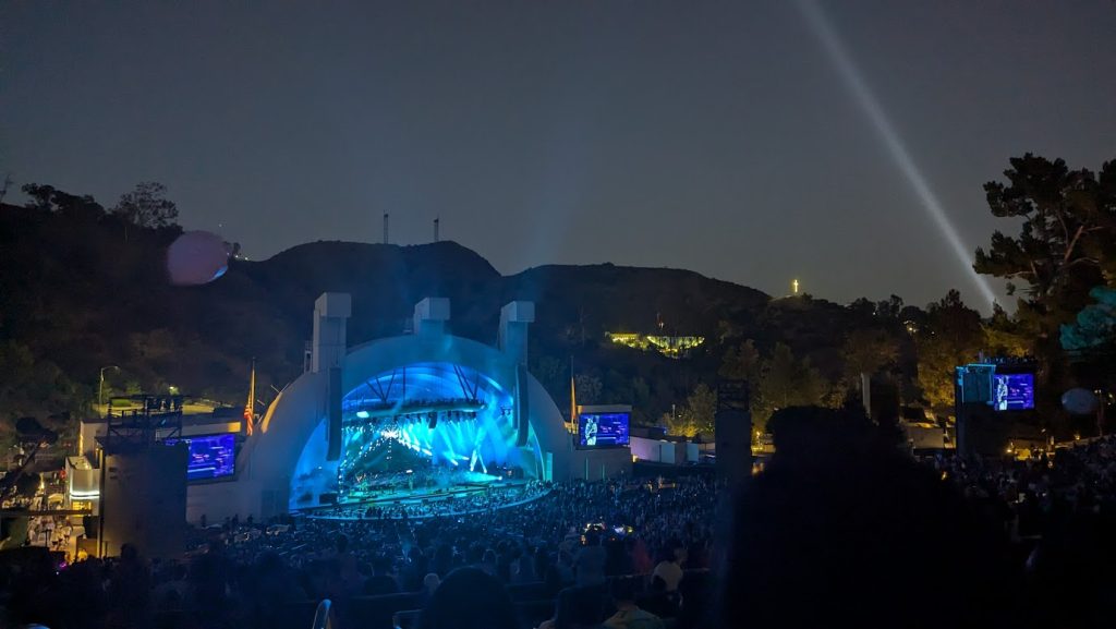 (Above: Entering the second half @ Hollywood Bowl)
