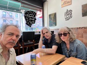 A publicity selfie of the Trio.