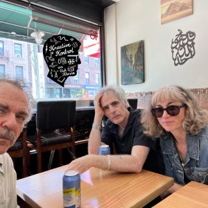 A publicity selfie of the Trio.
